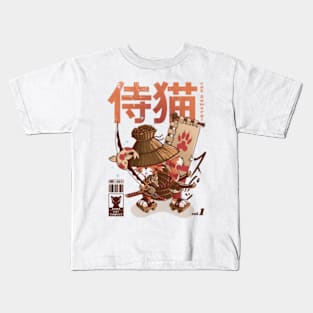 Cat Samurai Kids T-Shirt